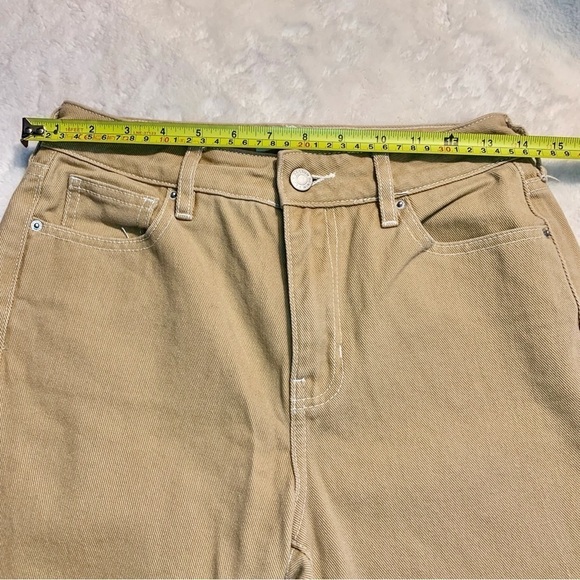 PacSun Denim Pants Sz 25 Camel Tan Straight Leg 100% Cotton 5 Pockets Jeans - Picture 12 of 15